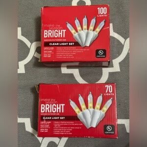 Make the Season Bright Clear Light Set - 70 Clear/White Lights